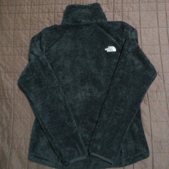 The North Face Jacket Fleece Sweater Sherpa Velour Womens Small Black Zip - Picture 2 of 15